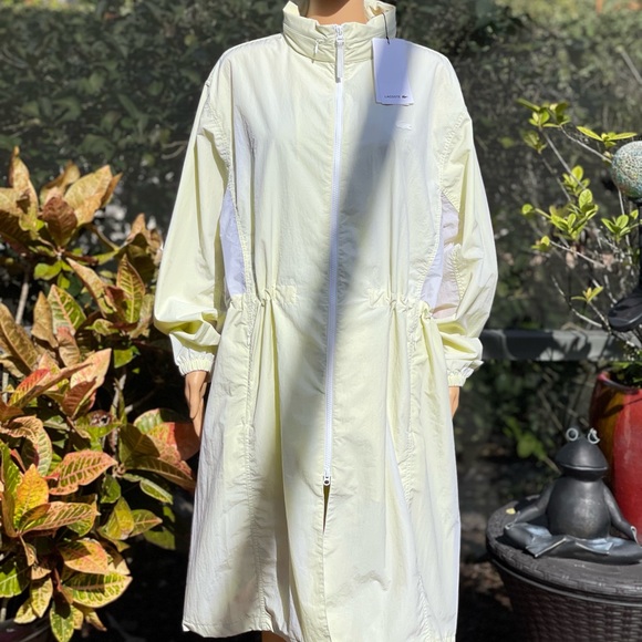 LACOSTE LONG NYLON PARKA BF6210 YELLOW - Picture 1 of 10